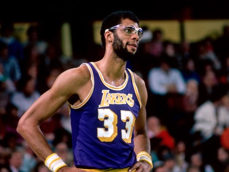 Kareem Abdul-Jabbar Career playoff stats: 24.3 PPG, 10.5 RPG, 2.4 BPG<br /><br />Accolades: 6 NBA titles, 2 Finals MVPs, 6 reg. season MVPs